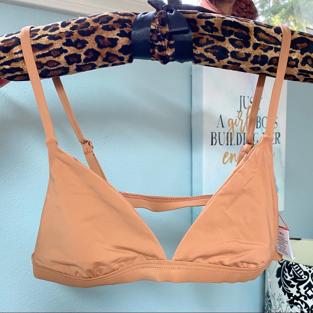 Dippin' Daisy's Peach Triangle Bikini Top